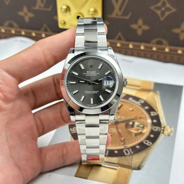 RL DJ 41mm – Edelstahl Oyster Grau