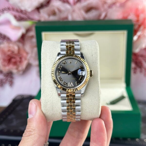 RL DJ 31mm – Gold – Grau Zifferblatt (Damenmodell)