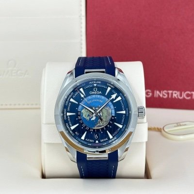 OM SM 150m Aqua Terra 43mm – Edelstahl Blau