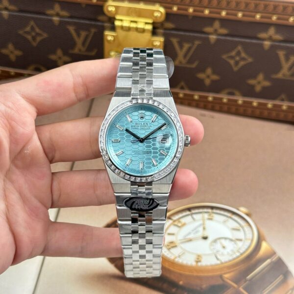 RL LD 40mm – Eisblau Diamantlünette