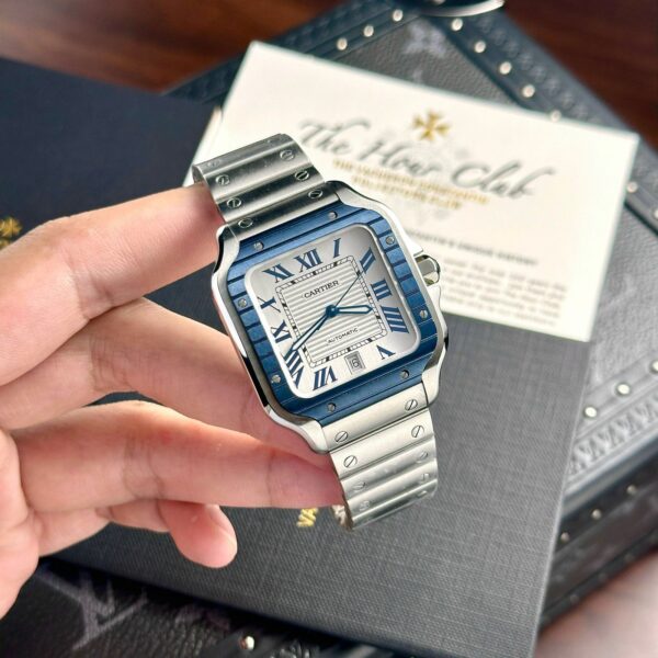 CT Santos 40mm – Edelstahl Twotone Blau & Weiß