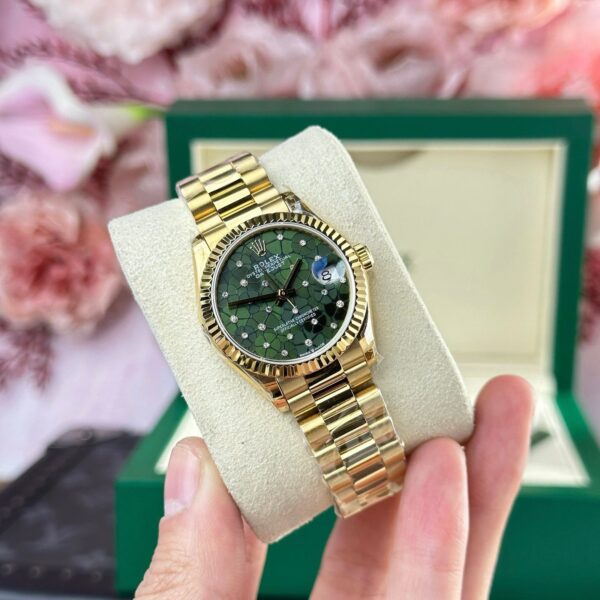 RL DJ 31mm – Gold – Grün Zifferblatt