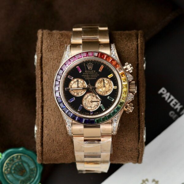 RL DTA – Diamanten (Rainbow) 40mm – Rosegold