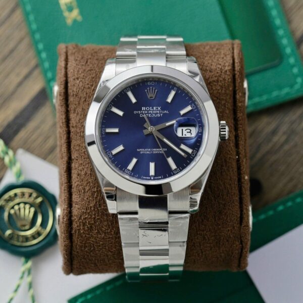 RL DJ 41mm – Edelstahl Oyster Blau