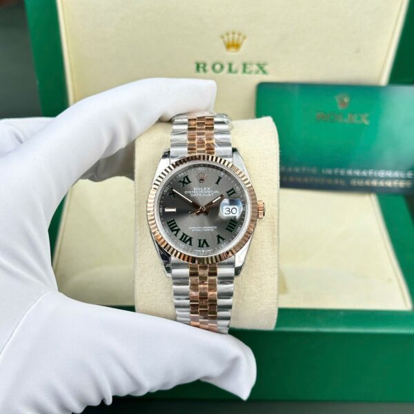 RL DJ 41mm – Roségold/Edelstahl Wimbledon
